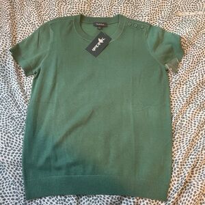 ModCloth Green Button Detail Sweater